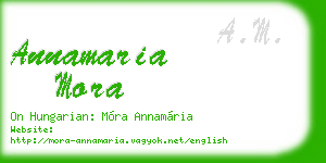 annamaria mora business card